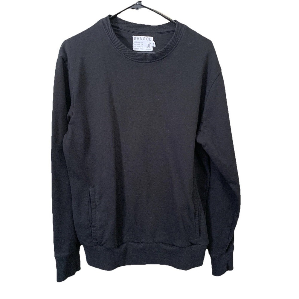 Kangol Crewneck Sweatshirt Black size M embroidered